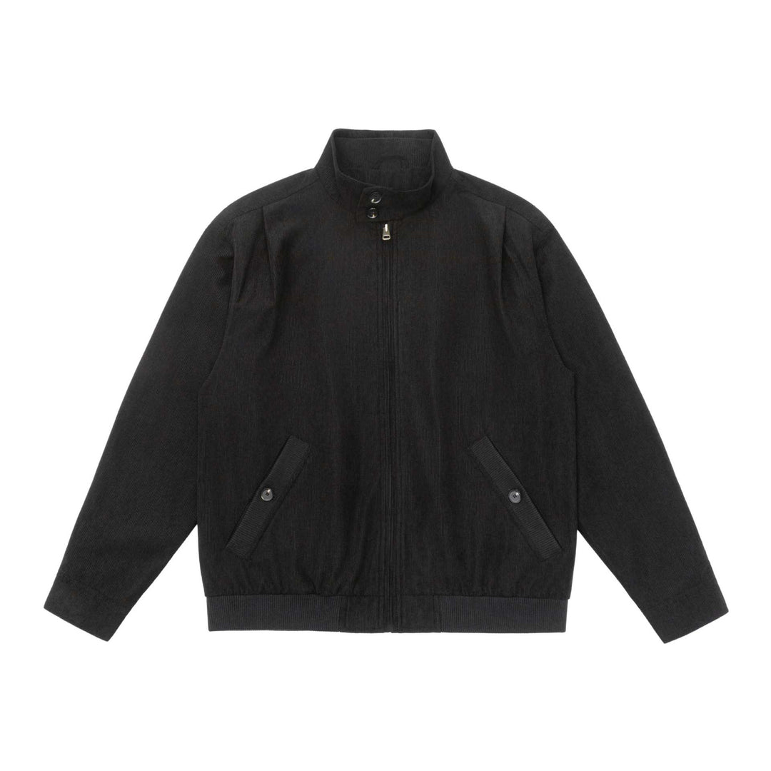 Herren Gepolsterte Jacke im Cord‑Look mit Stehkragen und aufgesetzten Pattentaschen Drune