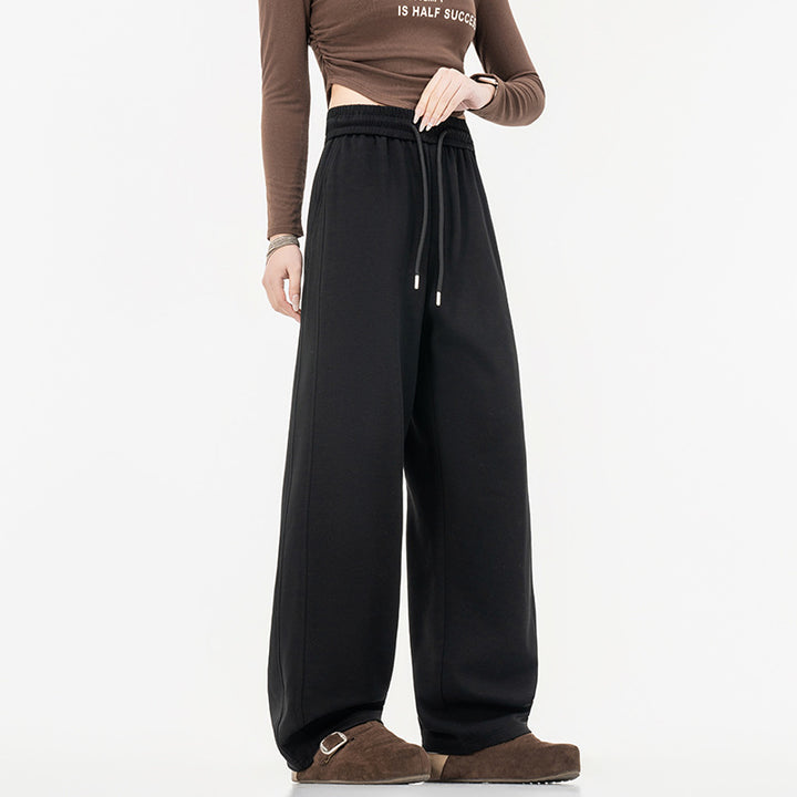Damen weite Lounge-Jogginghose mit elastischem Bund, Kordelzug und legerer Culotte-Passform Drune