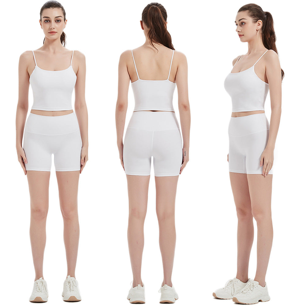 Damen Sportliches Top und Shorts Set Drune