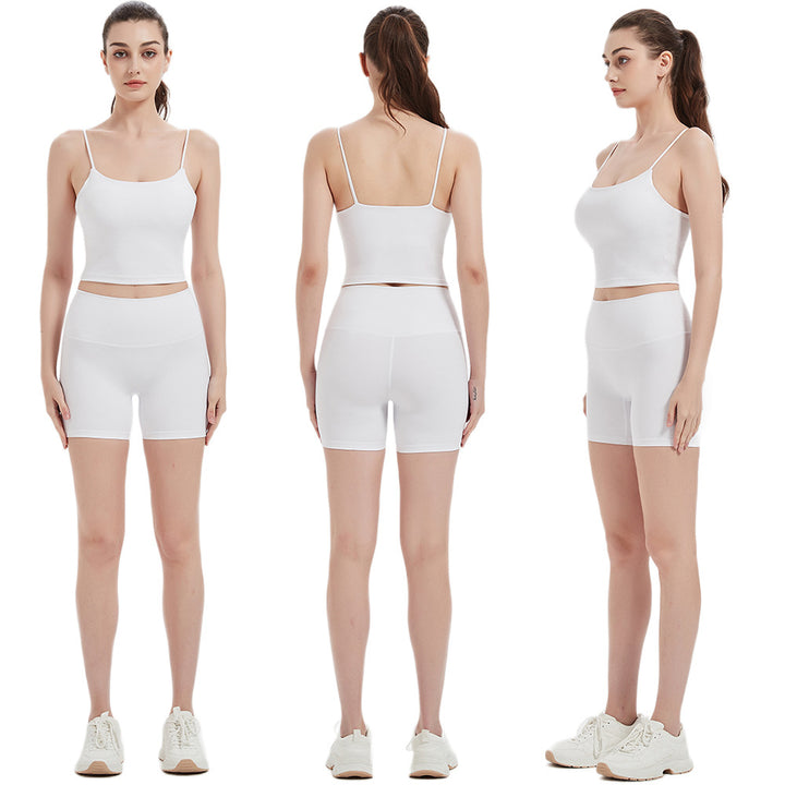 Damen Sportliches Top und Shorts Set Drune