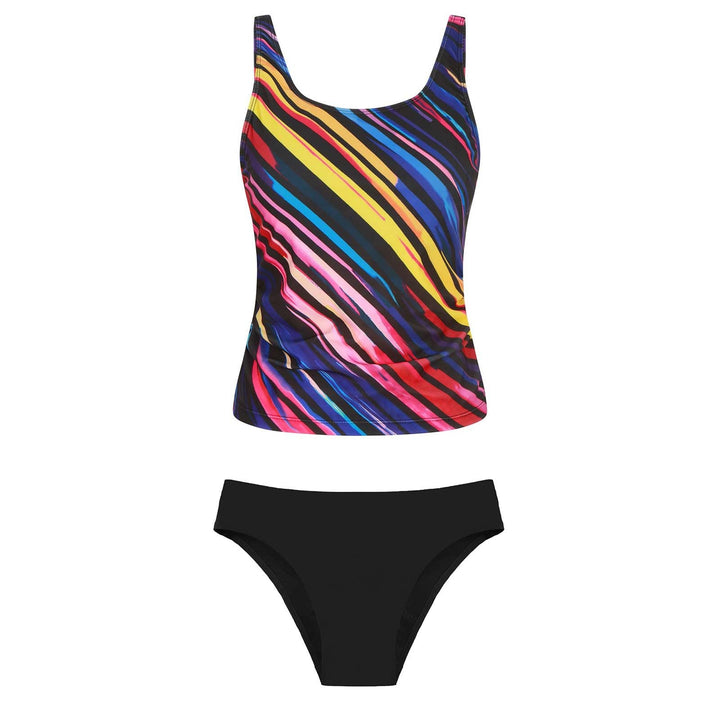 Damen Bikiniset mit floralem Oberteil und klassischem Unterteil Drune