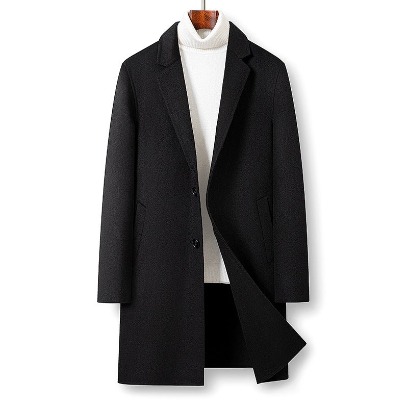 Damen Modern Tailored Langer Übermantel Drune