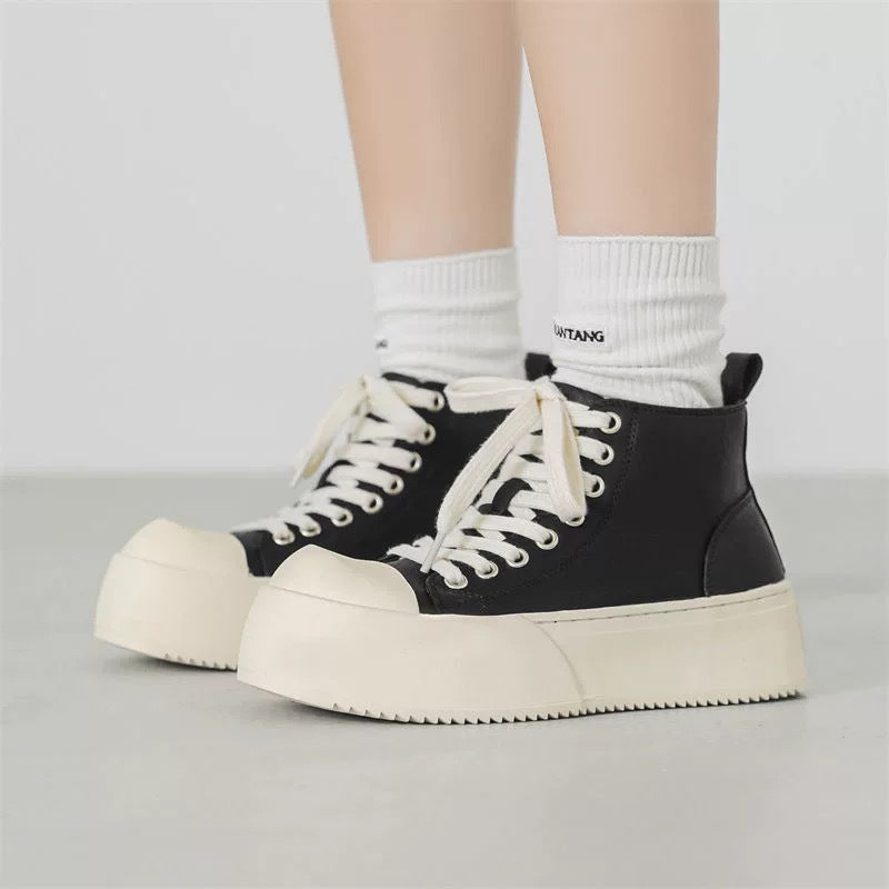 Damen Hohe Sneakers mit robustem Plateau und sportlichem Design Drune