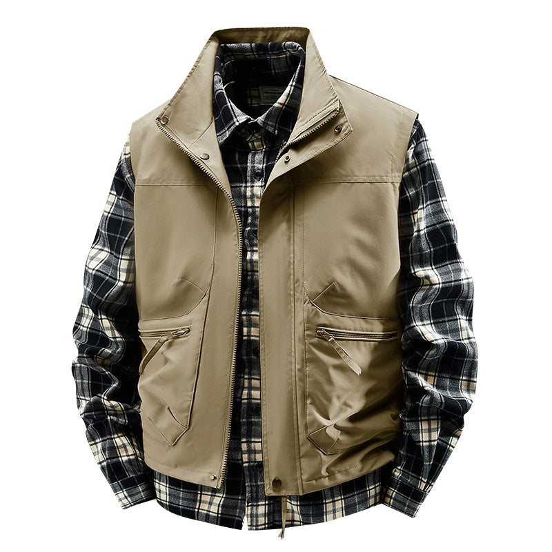 Herren Multifunktionale Outdoor-Jacke mit hohem Kragen Drune