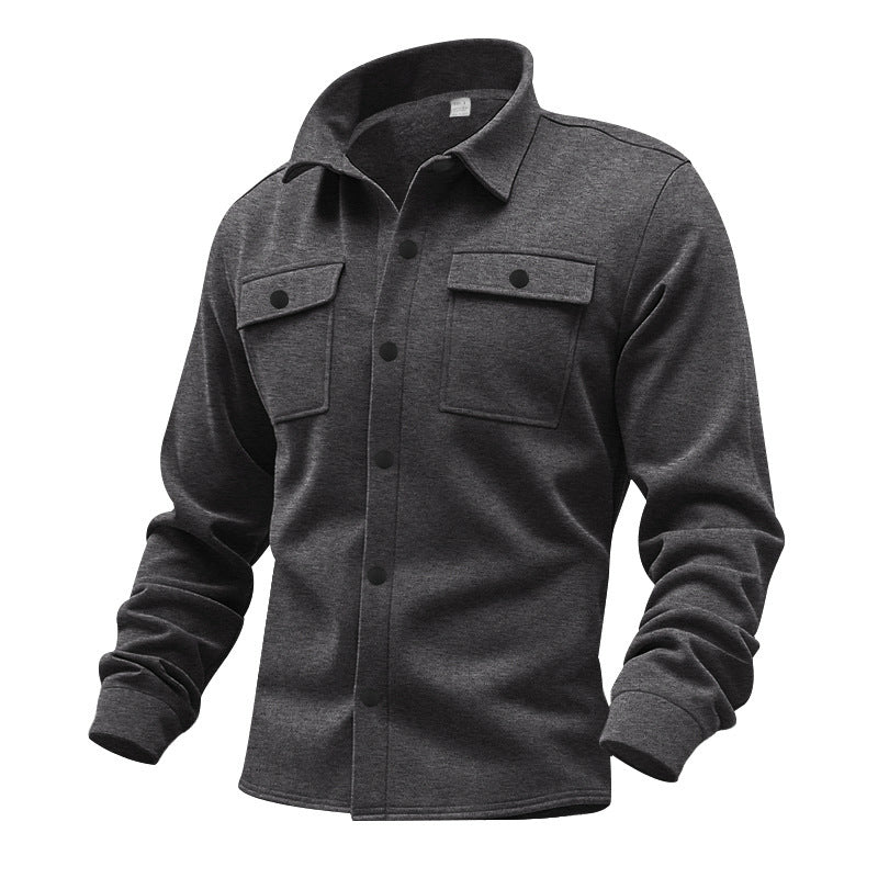 Herren strukturierte Arbeitsjacke mit praktischen Taschen Drune