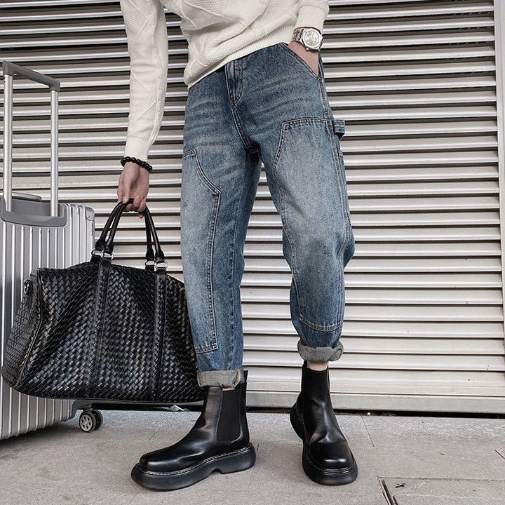 Herren Lässige und bequeme Baggy-Jeans Drune