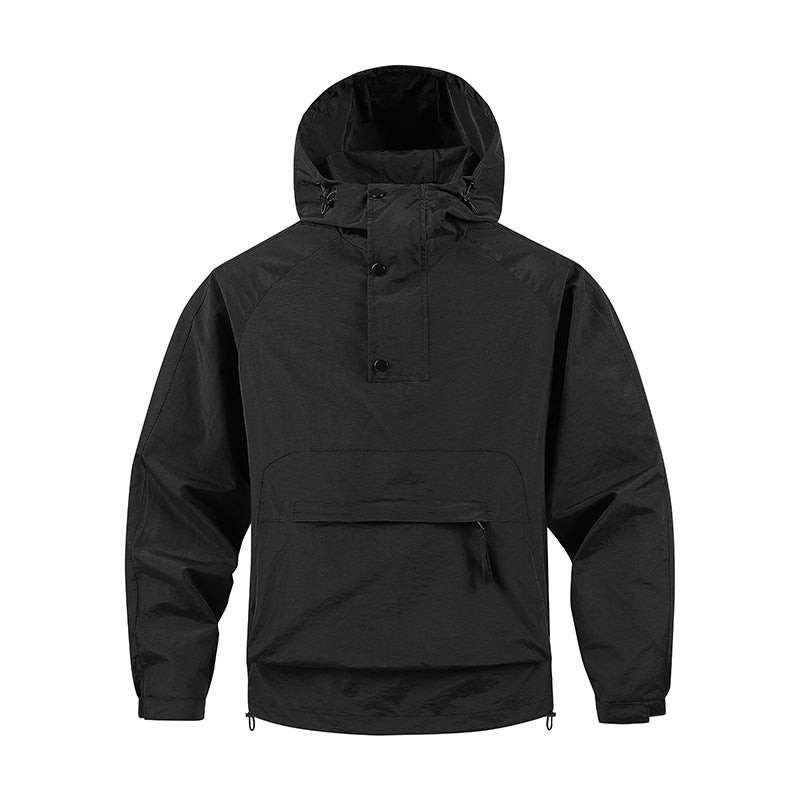 Herren Funktionale Outdoor-Jacke mit hohem Kragen