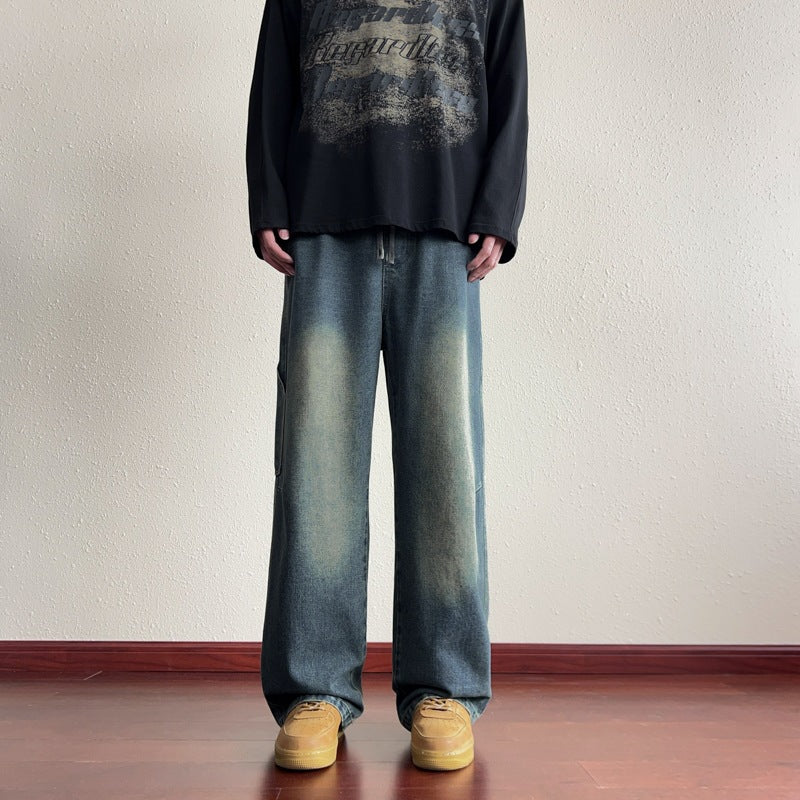 Herren Lässige und weite Jeans Drune
