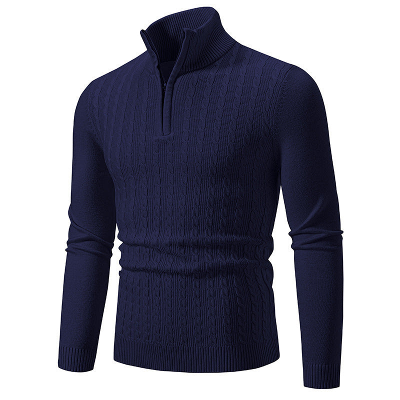 Herren Strickpullover mit Stehkragen Drune