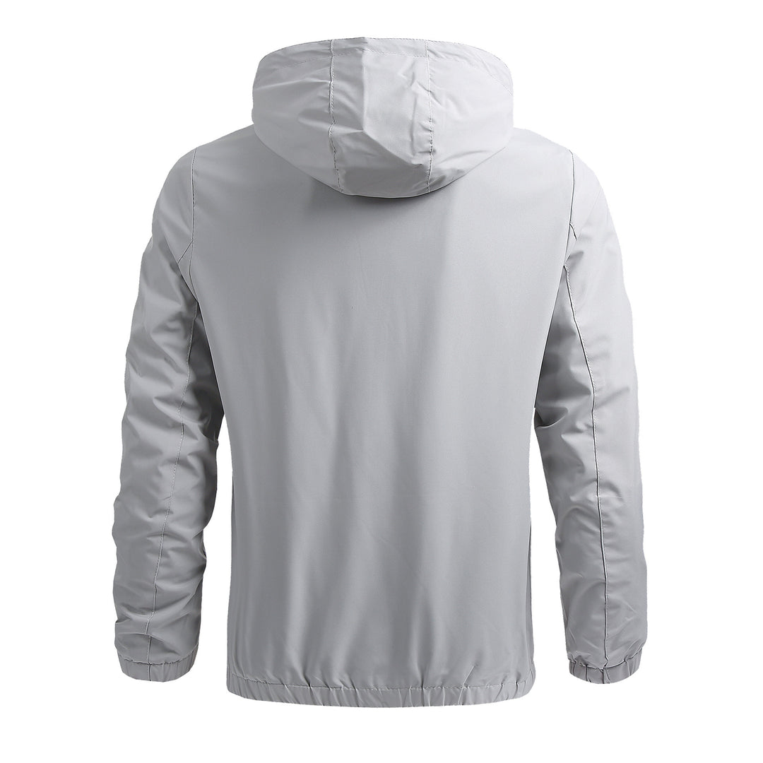 Herren Atmungsaktive Outdoorjacke mit verstellbarem Kragen Drune