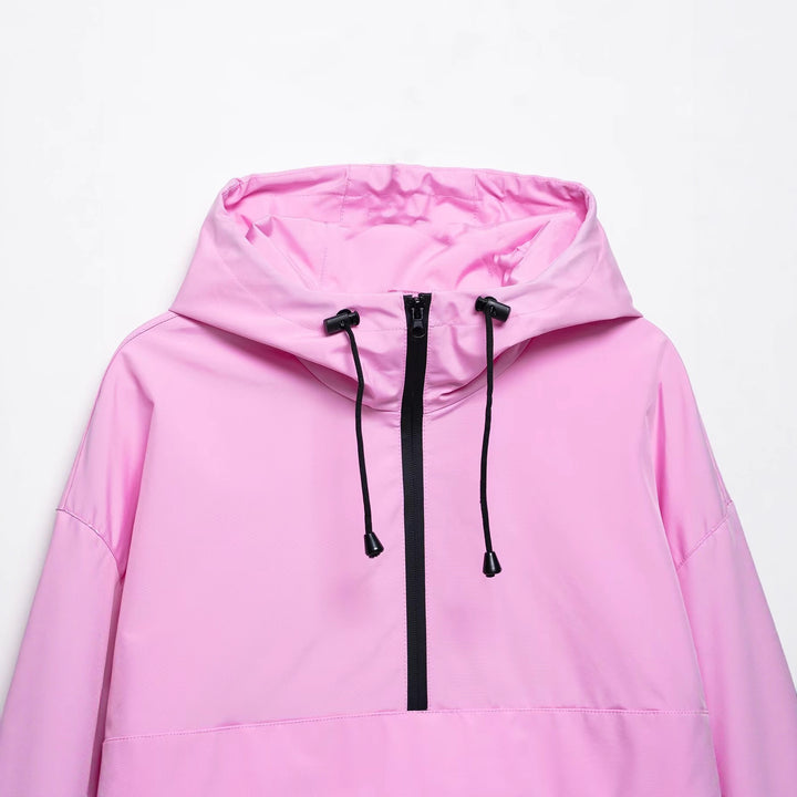 Damen Freizeitjacke mit verstellbarem Kapuzenkragen und praktischen Taschen Drune