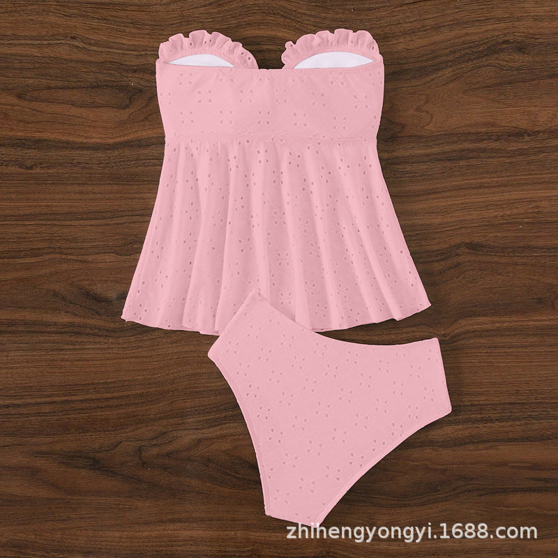 Damen Bustier-Badeanzug mit elegantem Rüschendesign Drune