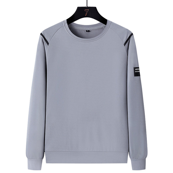 Herren Sportlicher Trainingsanzug-Set mit Reißverschlussjacke, Rundhalsausschnitt-Sweatshirt und Slim-Fit Jogginghose Drune