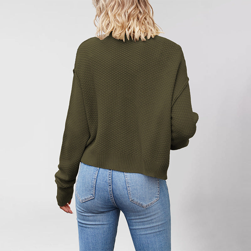 Damen Strickjacke mit Knopfleiste und strukturierter Oberfläche Drune