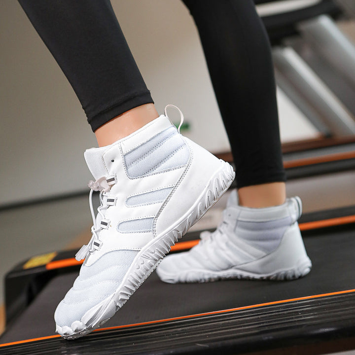 Unisex nan knöchelhoher barfußähnlicher Wassersportschuh mit Schnellzug-Schnürung und flexibler Profilsohle Drune