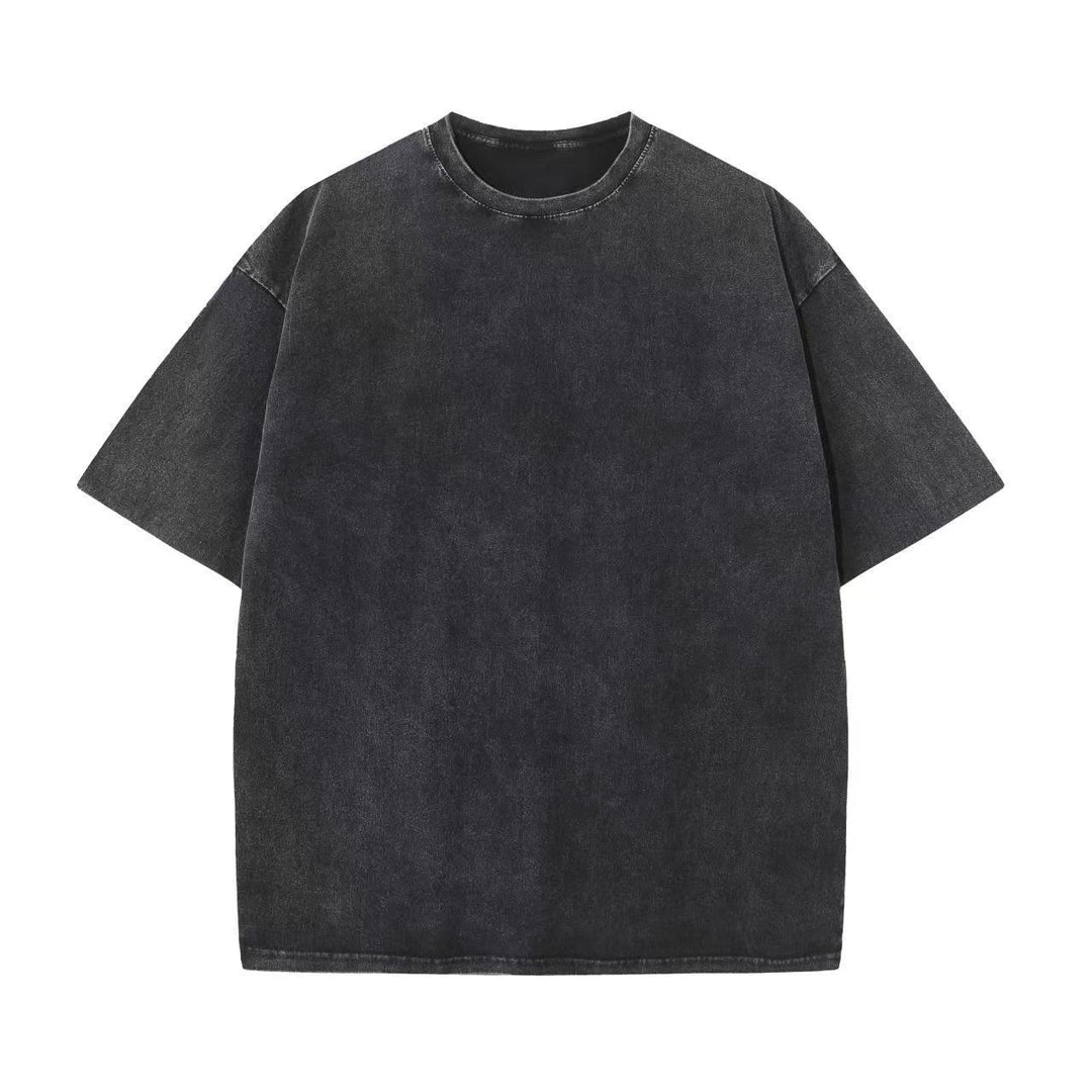 Damen Oversized Relaxed Fit Vintage Wasch T-Shirt Drune