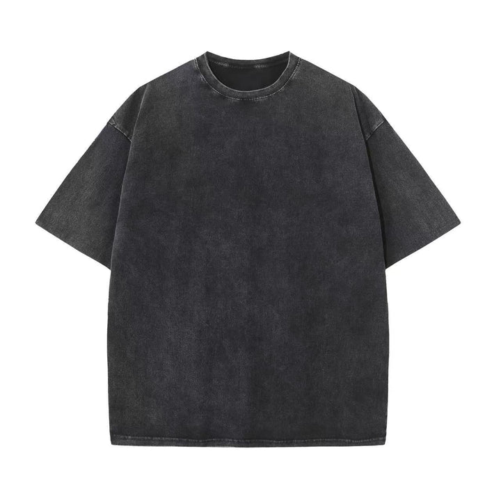 Damen Oversized Relaxed Fit Vintage Wasch T-Shirt Drune