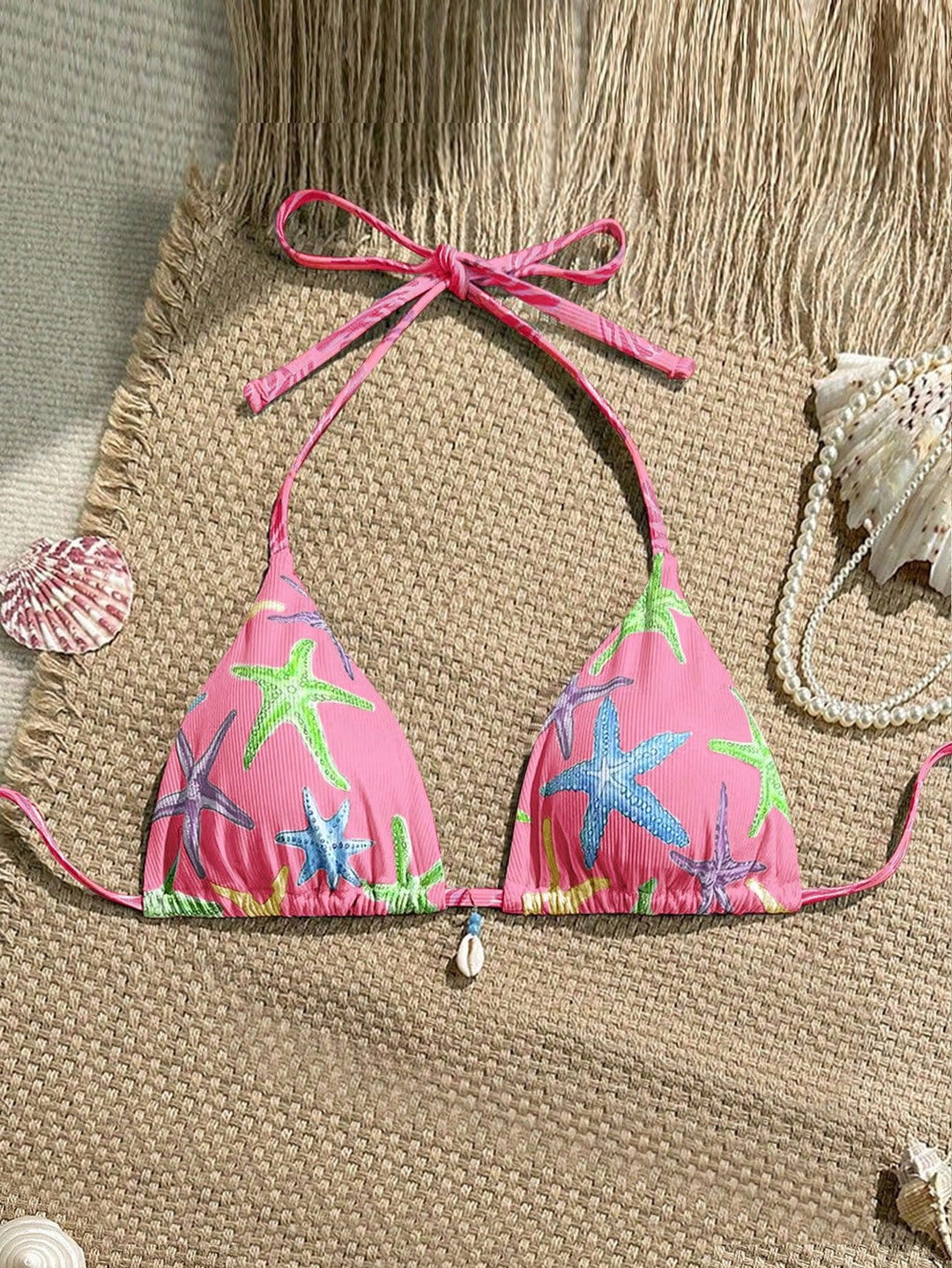 Damen Triangel-Bikini mit maritimem Sternenmuster Drune