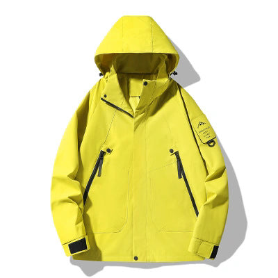 Damen Wasserabweisende Softshell-Funktionsjacke mit verstellbarer Kapuze, winddichter Membran und schrägen Reißverschlusstaschen Drune