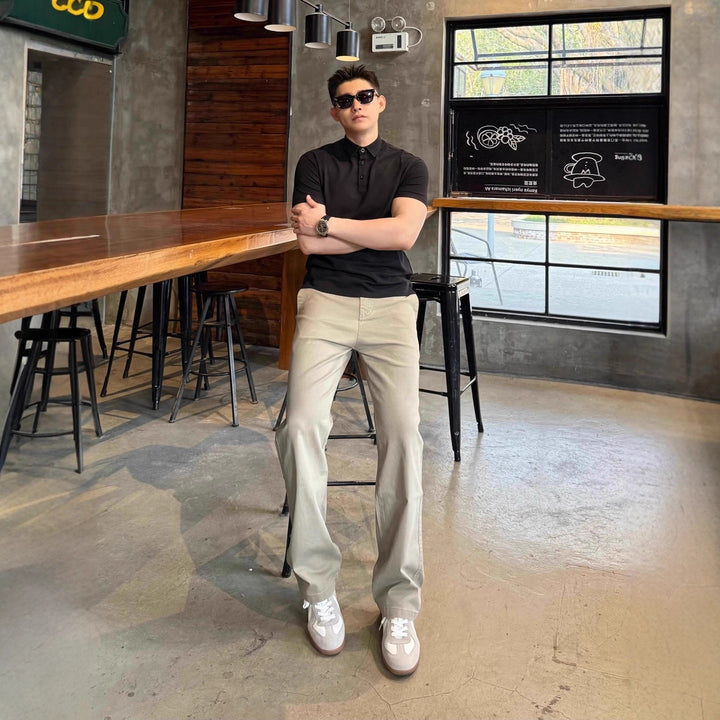 Herren Lässige Chino-Hose Drune
