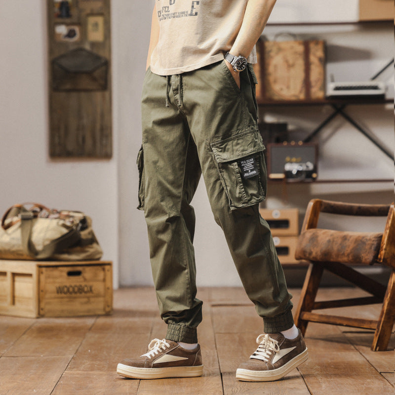 Herren Leichte Ripstop-Cargo-Jogger mit Komfortbund, Organizer‑Taschen und geripptem Knöchelabschluss Drune