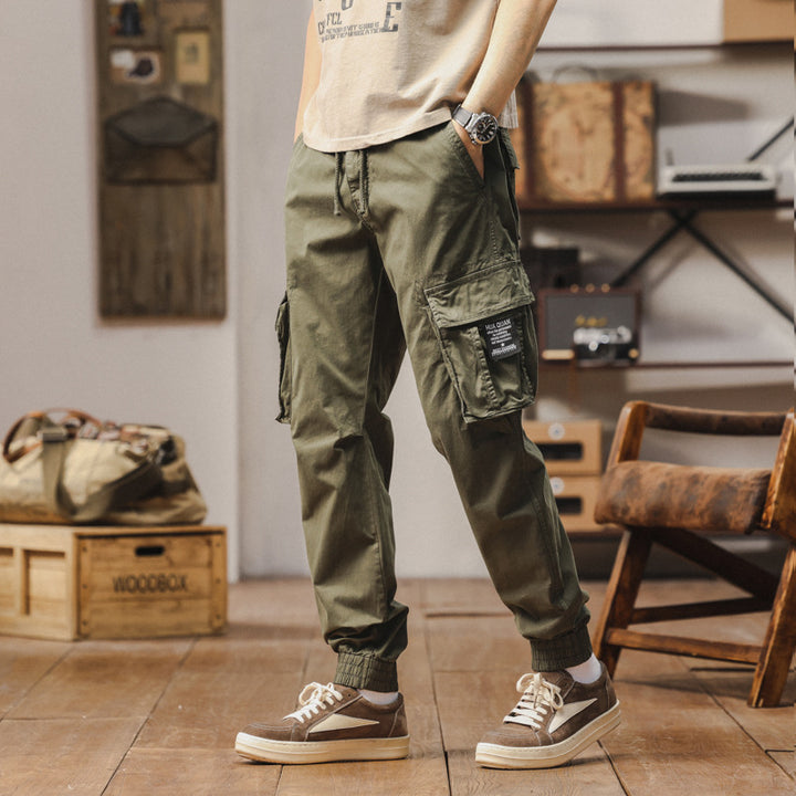 Herren Leichte Ripstop-Cargo-Jogger mit Komfortbund, Organizer‑Taschen und geripptem Knöchelabschluss Drune