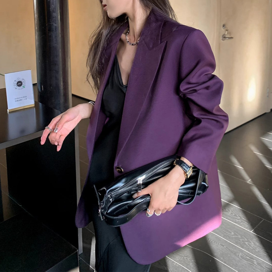 Damen Stilvoller Oversized Blazer Drune