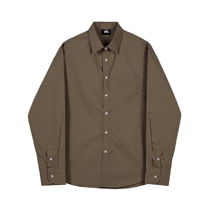 Herren Elegantes Langarmhemd mit modernem Schnitt Drune