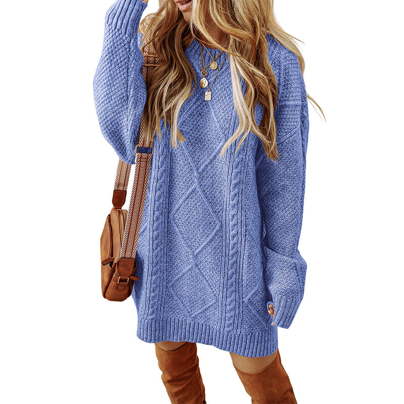 Drune | Übergröße Gestricktes Sweatkleid für Damen
