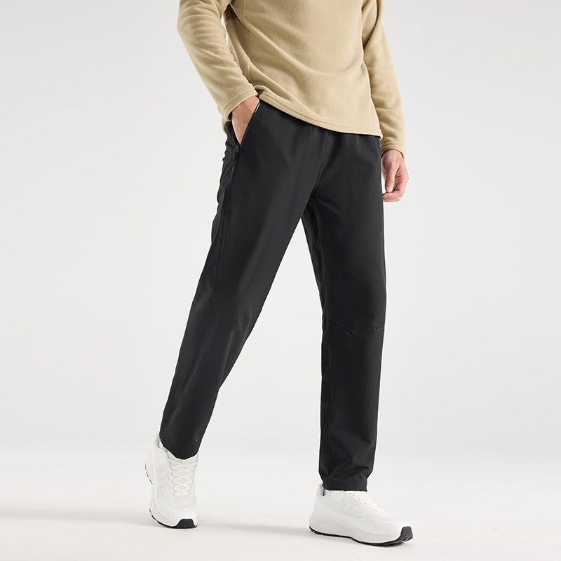 Herren Leichte Tech Jogginghose mit elastischem Bund, Reißverschlusstaschen & konischem Bein Drune