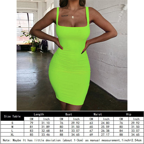 Damen Bodycon Minikleid mit breiten Trägern und taillierter Silhouette Drune
