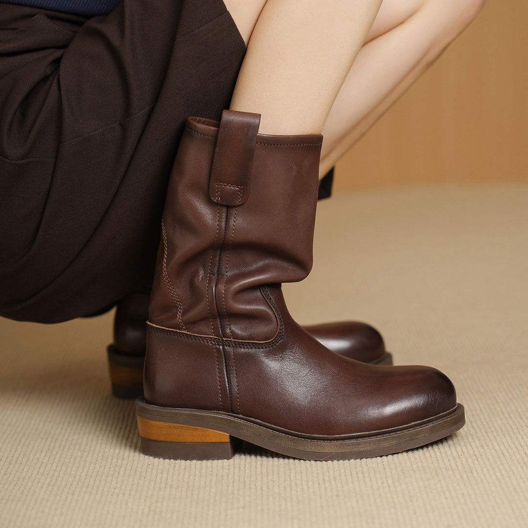 Damen Modische und bequeme Stiefel Drune