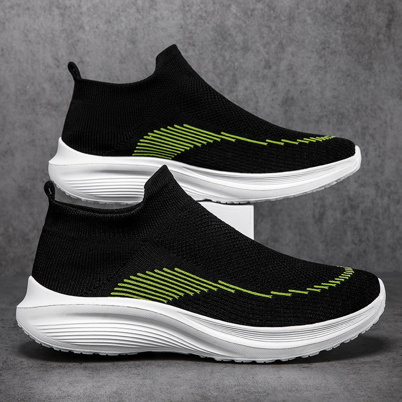 Herren nan sockenähnliche Strick-Sneaker mit nahtlosem Obermaterial und stoßdämpfender Sohle Drune