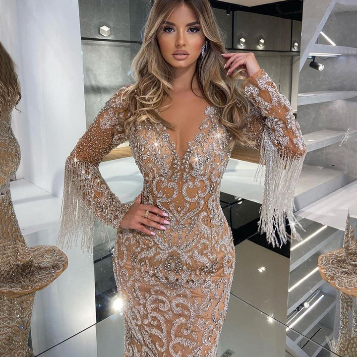 Drune | Elegante Sexy Fließende Lange Rock Kleid