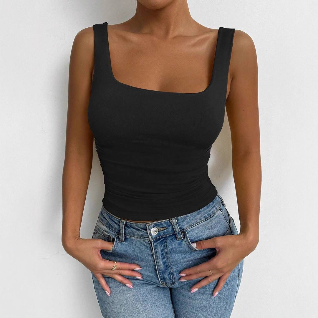 Damen Figurbetontes Top Drune