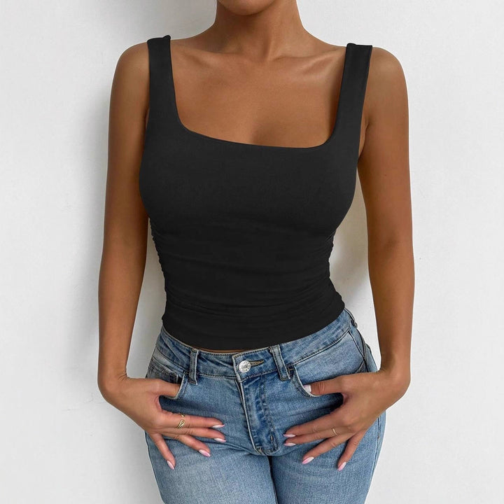 Damen Figurbetontes Top Drune