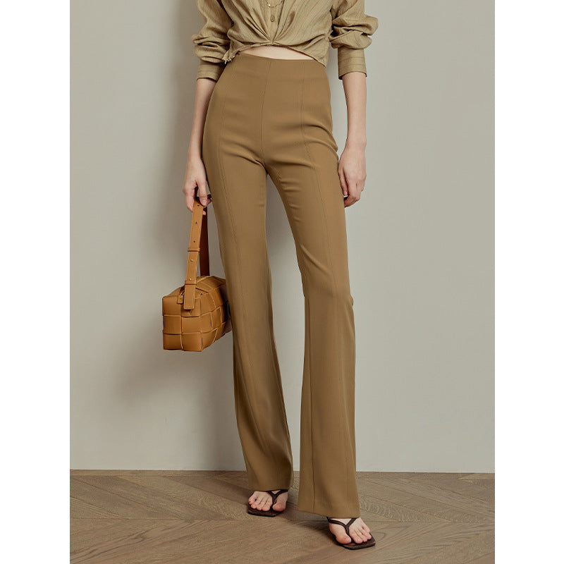 Damen Elegante und figurbetonte Flared-Hosen Drune