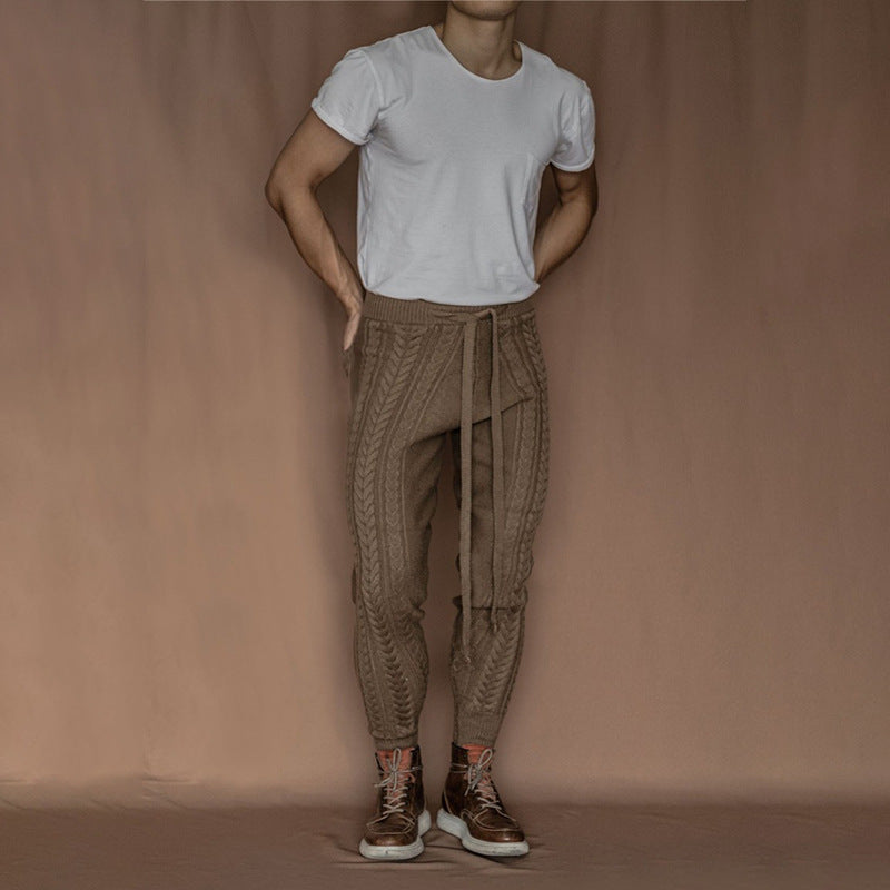 Herren Kabelstrick-Jogginghose mit Tunnelzug Drune