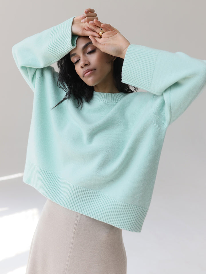 Damen Oversized Pullover mit weichem Feinstrick Drune