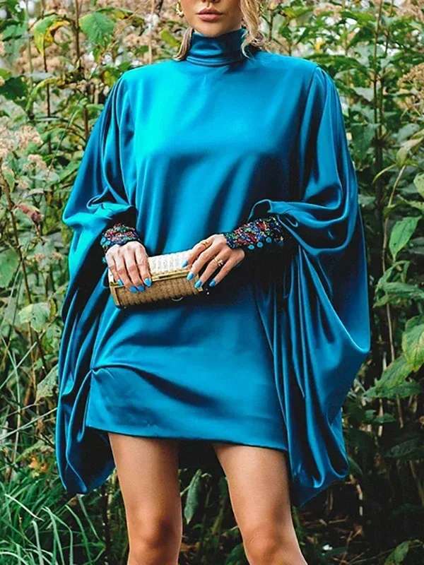 Damen Etuikleid mit innovativem Oversized-Schnitt und dekorativen Ärmeln Drune