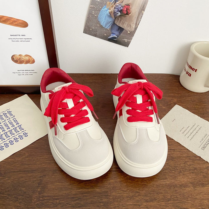 Damen Plateau-Laufsneaker mit verspielten Applikationen und atmungsaktiver Sohle Drune