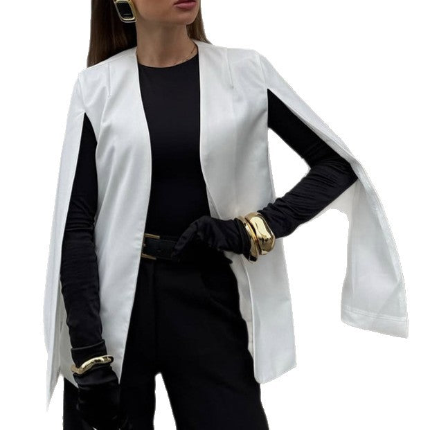Damen Modische Blazerjacke mit weitem Schnitt und eleganten Details Drune