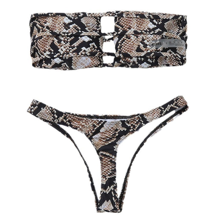 Damen Bandeau-Bikini mit raffiniertem Cut-Out-Design Drune