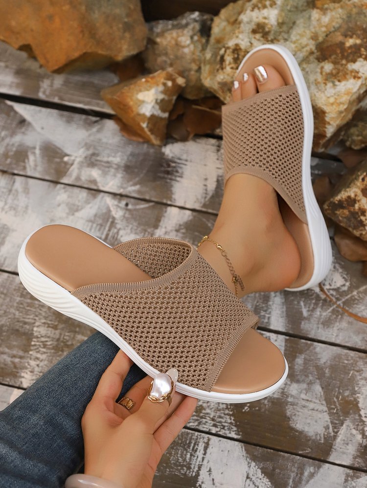 Damen Wellness-Sandalen mit atmungsaktivem Mesh-Obermaterial und rutschfester Sohle Drune