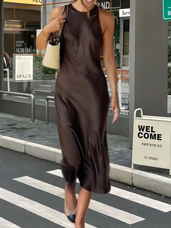 Damen Seidenkleid mit fließendem Schnitt Drune