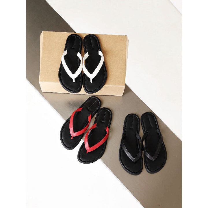 Damen Zehentrenner-Sandalen mit bequemem Fußbett und elegantem Riemendesign Drune