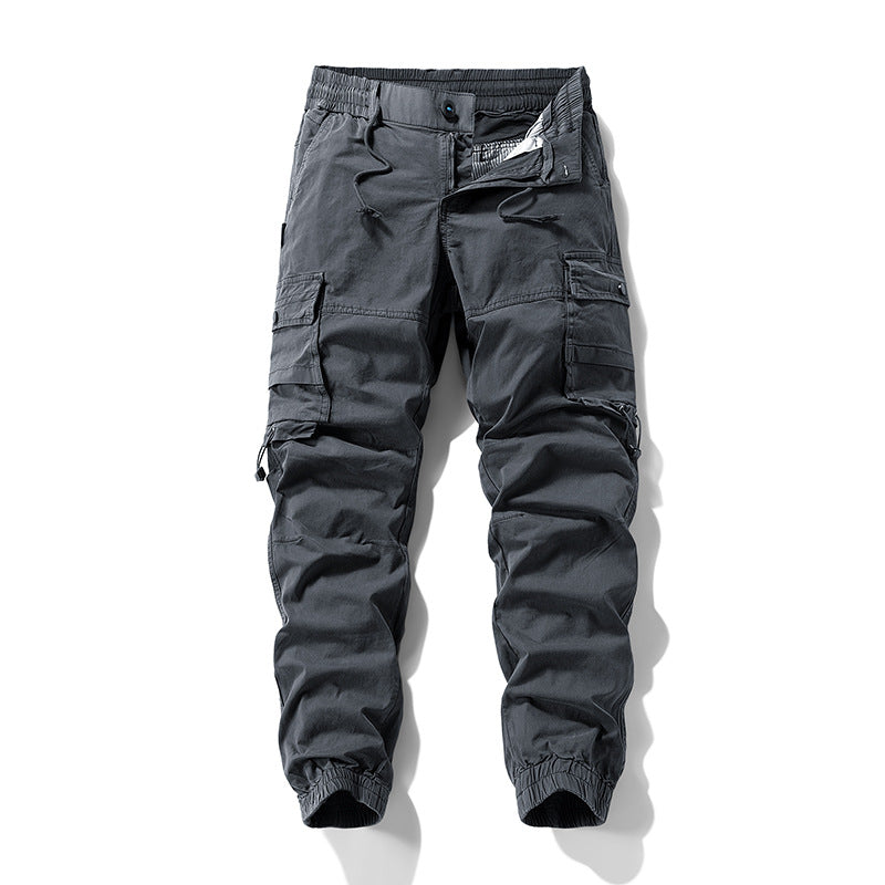 Herren Tactical-Utility Cargohose im Joggercut mit verstärkten Kniepartien, elastischem Komfortbund und Organizer-Taschen Drune