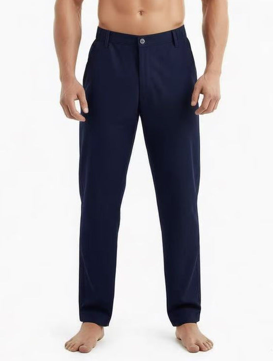 Herren Relaxed-Fit Loungehose in Chino‑Optik mit Komfortbund Drune