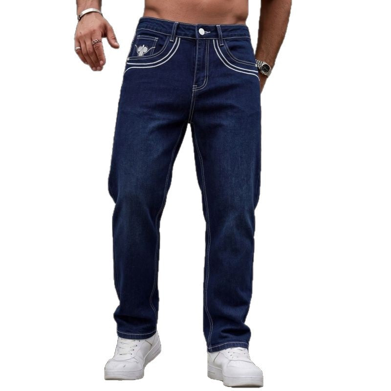Herren Hochwertige Denim-Jeans Drune