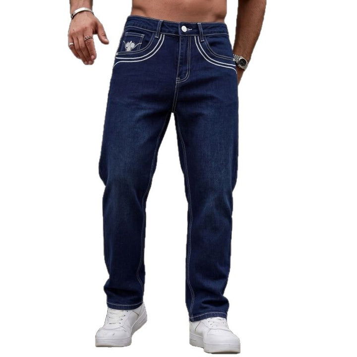 Herren Hochwertige Denim-Jeans Drune
